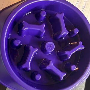 PetMate Purple Interactive Dog Feeder Bowl
